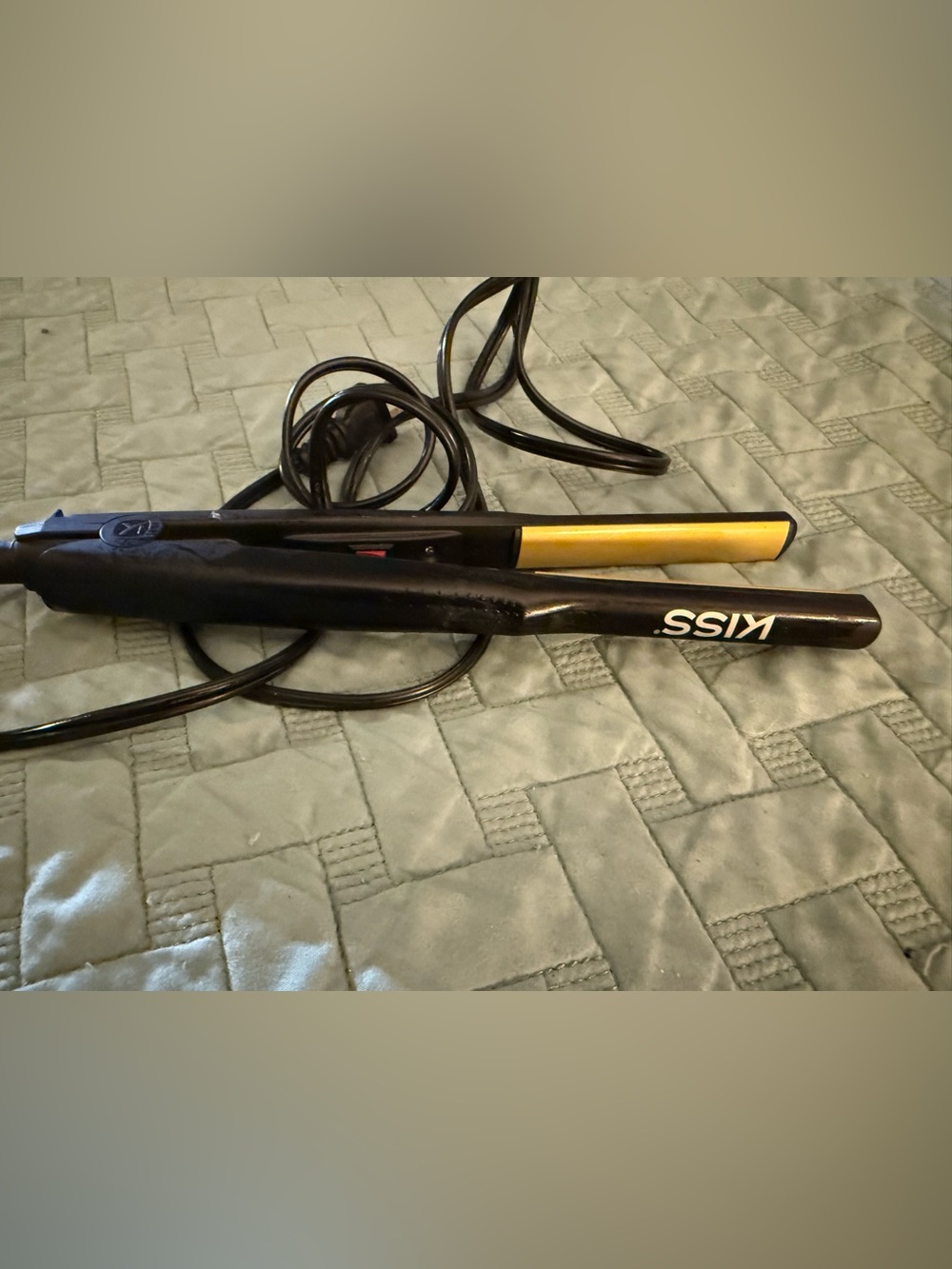 Gold and Black Hair Straightener Flat Iron